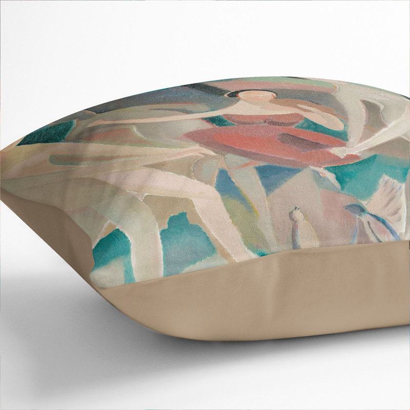 Joy In The Woods Square Throw Cushion, 40cm H x 40cm W x 15cm D, Stone