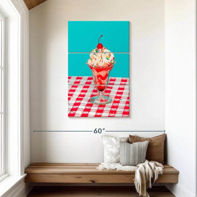 Yarlin Ice Cream Sundae, 45" H x 28" W