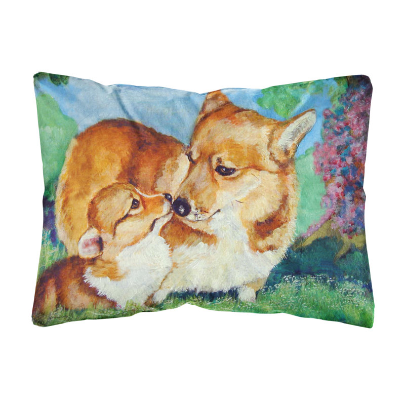  Coussin décoratif intérieur / extérieur Corgi Momma's Love