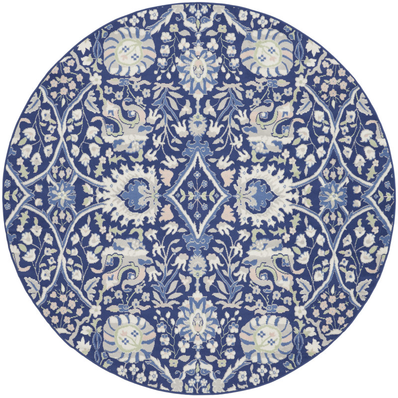 Oriental Indoor Rug, Round 8'