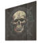 Symbole de crâne levant Jolly Roger - Art sur bois de pin naturel-1782279967