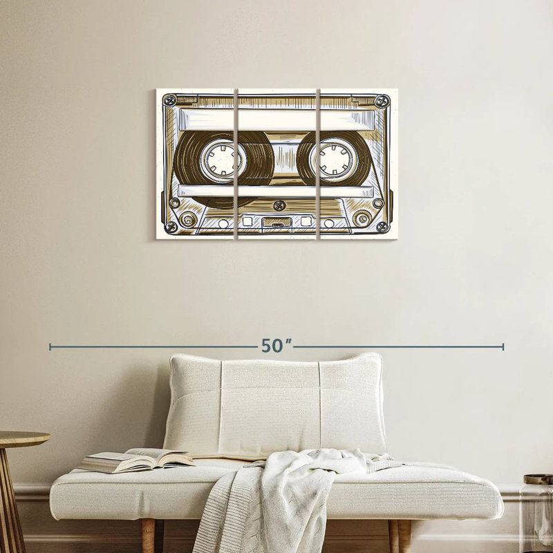 Abarca Audio Cassette, 20" H x 33" W