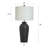 Dekalb - Poly Resin Table Lamp - Matte Black - White Shade
