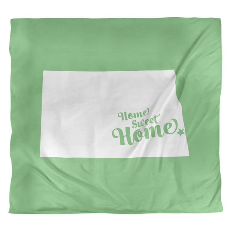 Housse de couette pour la maison, Housse de couette pour très grand lit, Vert, Microfibre