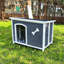 Grande niche pour chien en bois