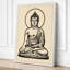 Buddha in Meditation Minimalist - Wrapped Canvas-1513183538-1513183540