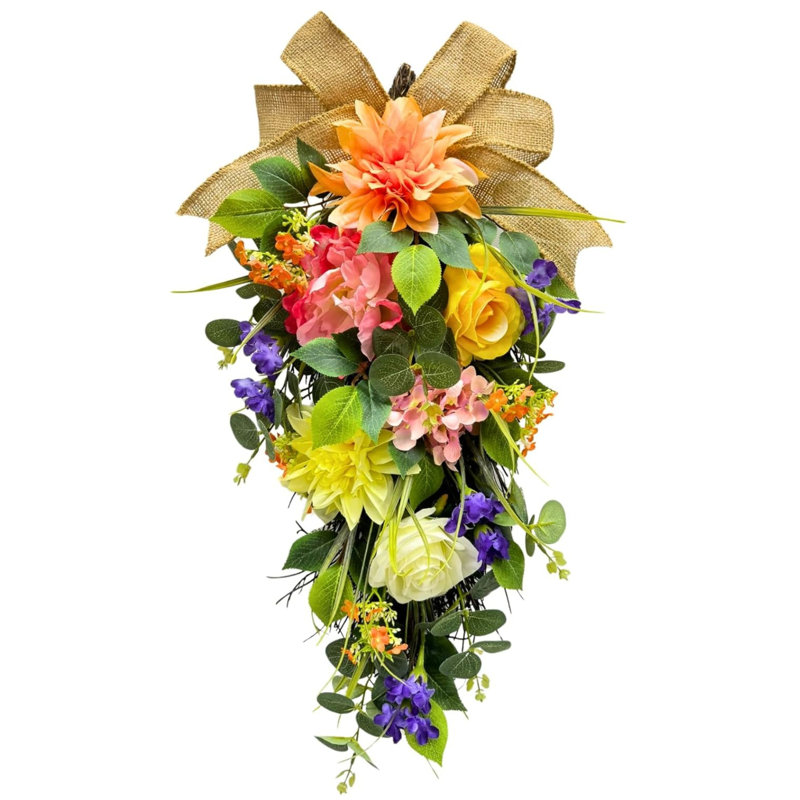 Guirlande lumineuse en forme de dahlia printemps-été