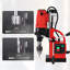 Perceuse magnétique robuste 1100 W, rail simple, 580 tr / min, perceuse de 1,57 po, ensemble de 12 pièces, 110 V, rouge