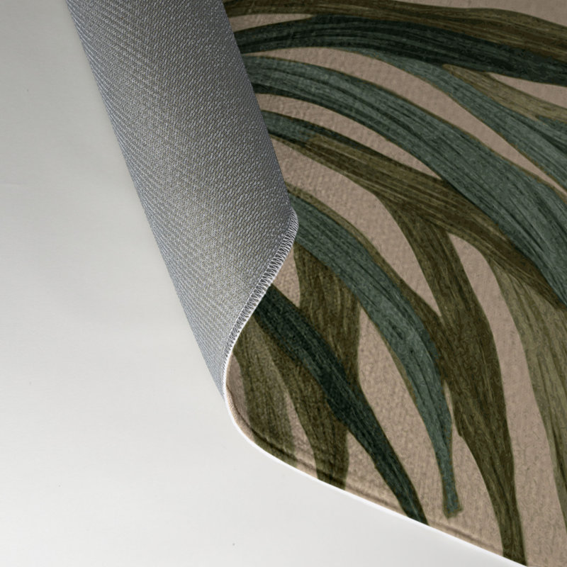 Tapis d'intérieur et d'extérieur brun Botanical, Rectangle 9 pi x 12 pi