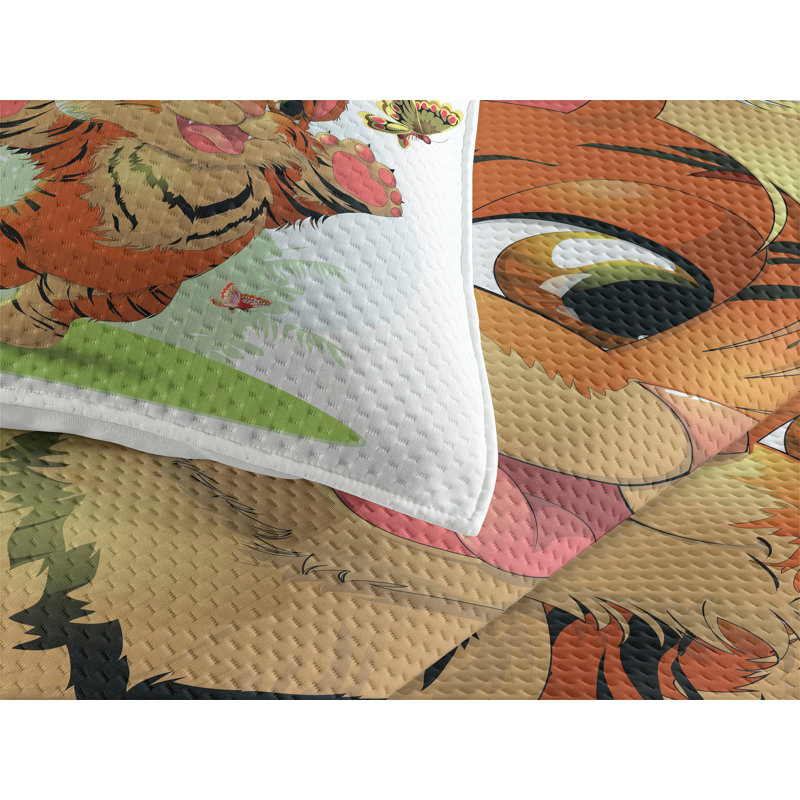 Polyester Coverlet, Twin Bedspread + 1 Sham
