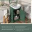 Ensemble de vanité de salle de bain de 50 cm (20 po), avec lavabo en céramique et porte à fermeture douce-1368538077