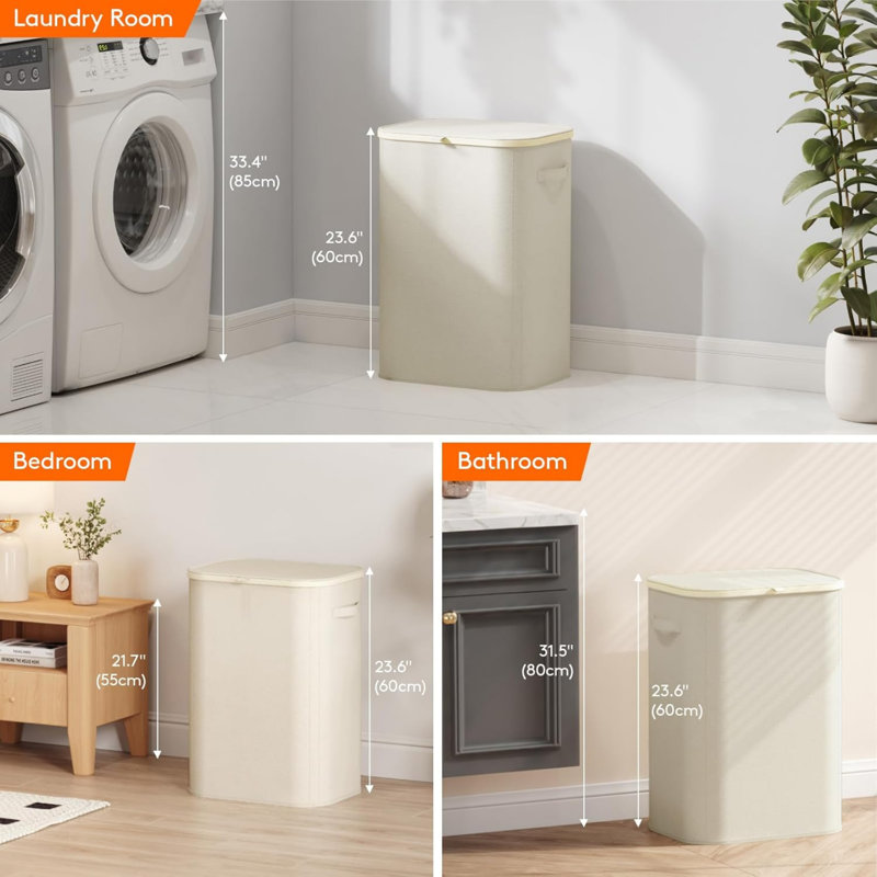 Poylester Laundry Room Organiser, White