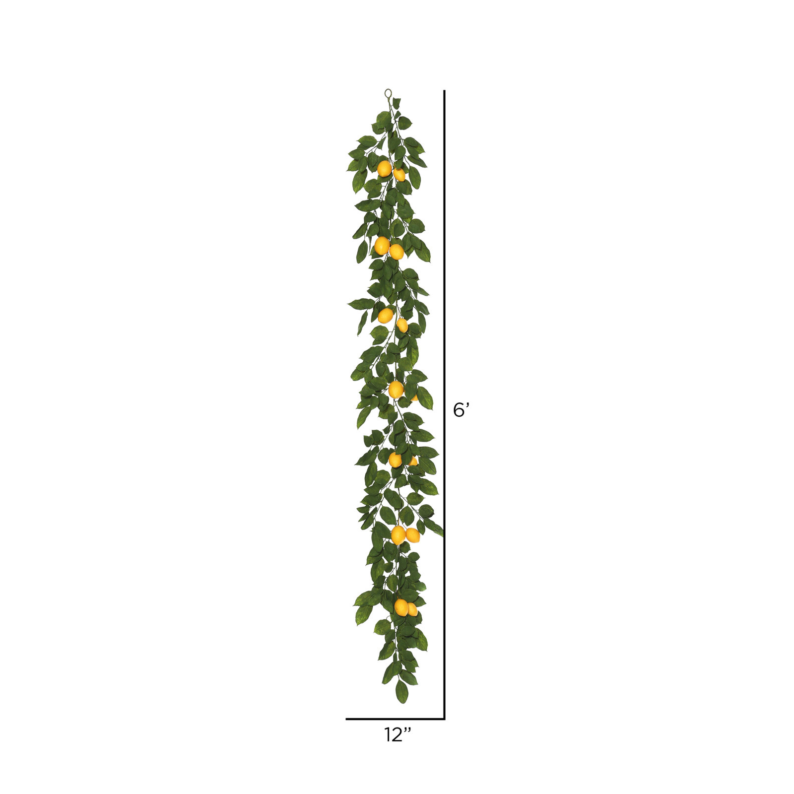 72" Lemon No Holiday Garland