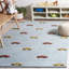Storrie Hand Tufted Wool/Cotton in Light Blue/Yellow Area Rug-196463301
