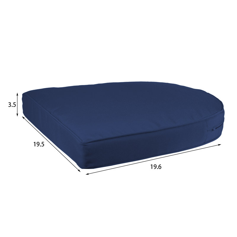 Arliss Steel Outdoor Lounge Chair, Blue, Honey