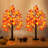 fall maple tree,48 LED lights,battery operated,timer,acorn,Thanksgiving decorations