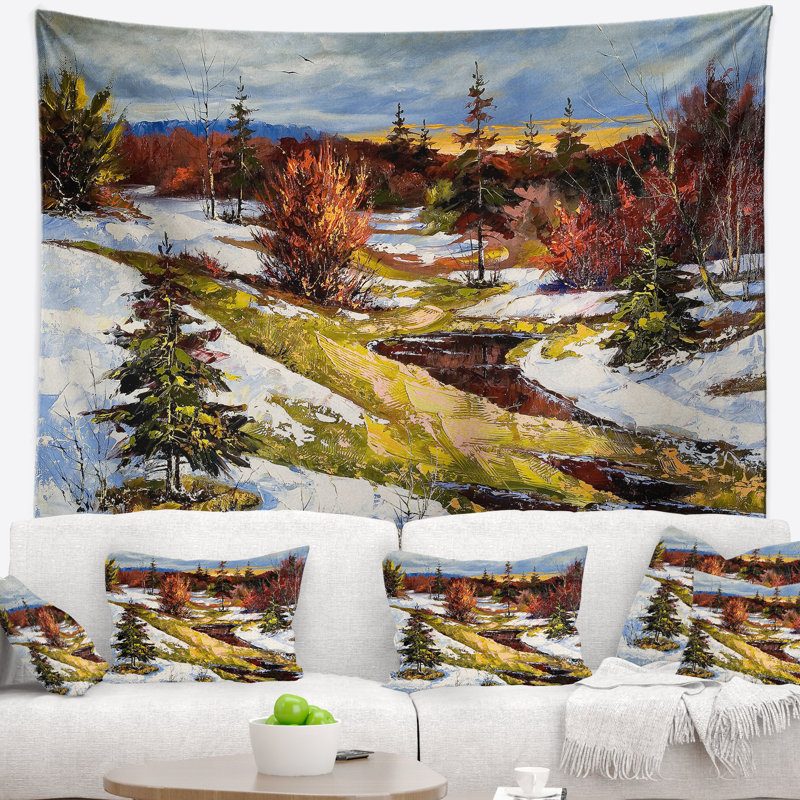 Polyester Tapestry, 32" H x 39" W