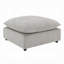 Repose-pieds modulaire 37 po, siège en duvet et plumes en coton, boucle beige