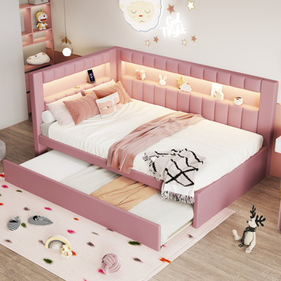 Norra Platform Bed With Adjustable LED Lighting And USB Ports