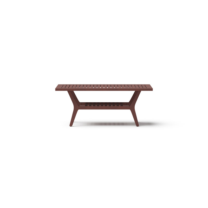 Table basse d'extérieur en bois d'eucalyptus Minhaj 46X23