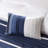 Luxurious Navy Queen Comforter Set - 7 Piece