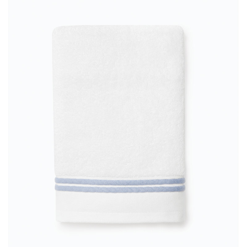 Aura Hand Towel, White/Sea