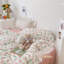 Ensemble de housse de couette chic 100% coton imprimé de fleurs-110239080-110239084