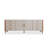94.49" White+Orange Rectangular Solid Wood TV Stands-108511035