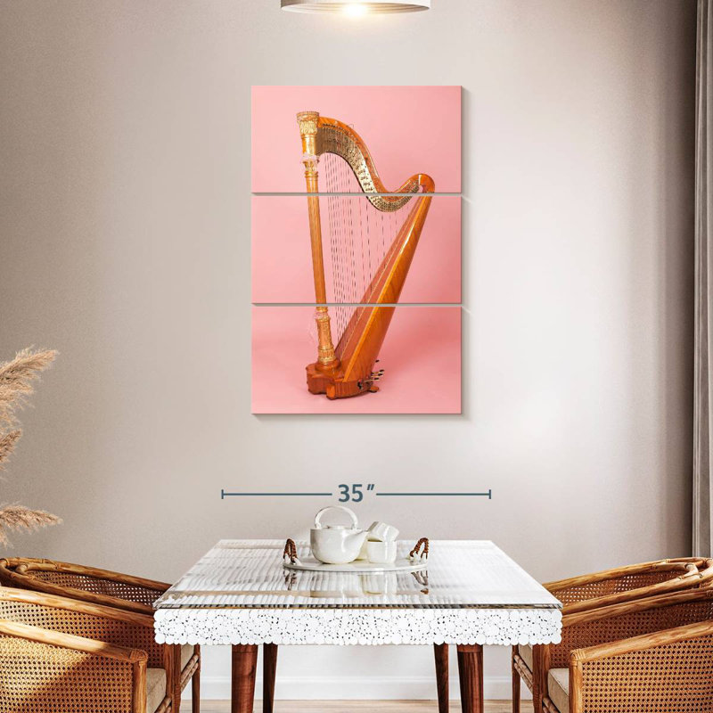 Abarca Harp, 65" H x 42" W
