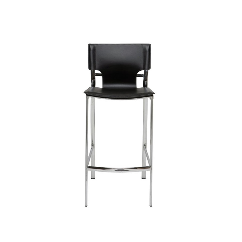 Tekenya Steel Accent Stool, Black