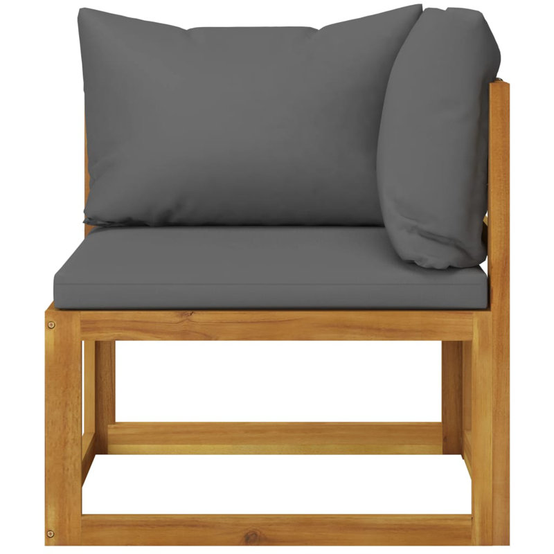Banc de jardin en bois, Gris foncé