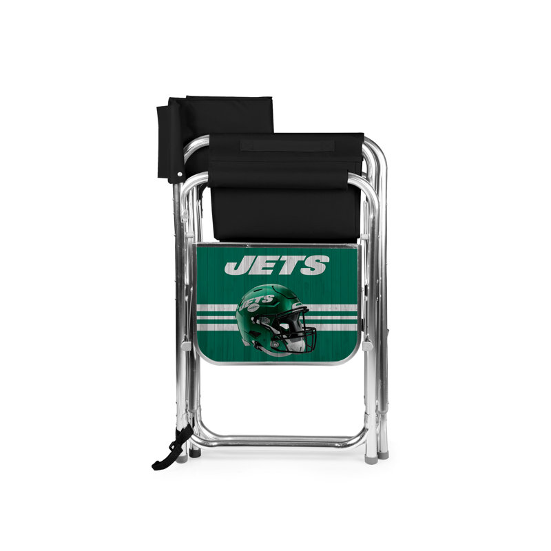 Folding Director Chair, New York Jets, Black