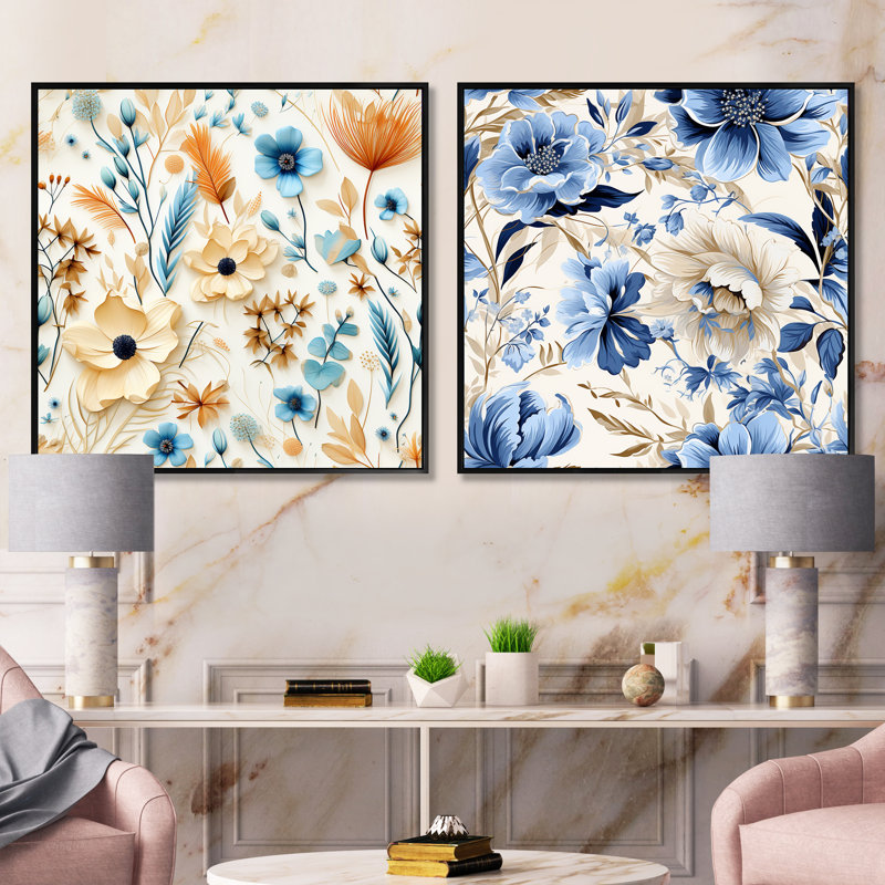 Coastal Retreat Ii Boho, Cadre flottant noir, H 30 po x l 61 po