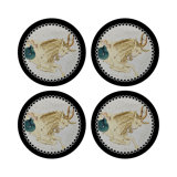 Zodiac Capricon Vegan Leather Round Pebble Placemat