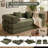 Boneless 5-in-1 Convertiable Sofa Bed, 76.4" Wide Boneless Couch with Removable L-Shaped Armrests, King Size Floor Sleeper for Small Space Apartment, Living Room and Bedroom-2094519103