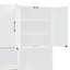 Lit escamotable simple avec lit escamotable avec placard, tiroirs et bureau - Blanc (OLD SKU: LP000595AAK-1)