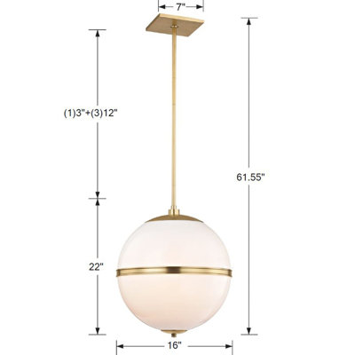 Corrigan Studio® Conrad 3 - Light Unique / Statement Globe Chandelier ...