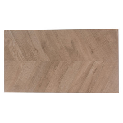 Bois Chevron 23.77"x47.25" Matte Natural Porcelain Rectangular Wall/Floor Tile 15.49 sqft/case 2pk