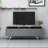 Modern TV Stand with Multiple Shelves, 59.1 x 20.5 x 13.8 inches | 100% Melamine Coated Particle Board, Thickness: 0.7 inches | Wall-Mountable Design, Scandinavian Style for Contemporary Living Rooms-105780391