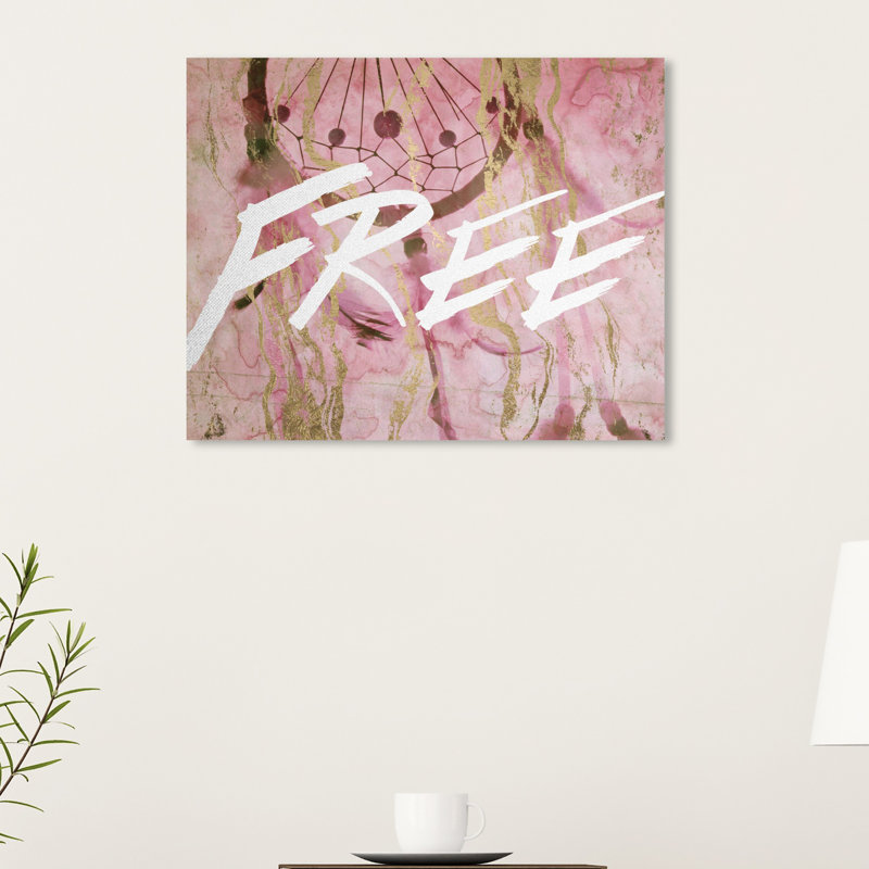 « free », art sur toile Lundys, H 17 po x l 20 po x P 1,5 po