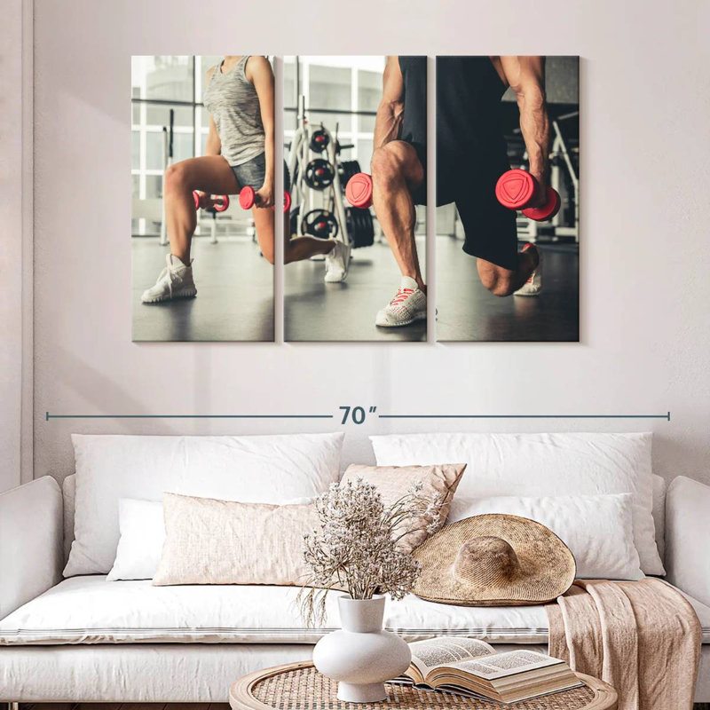 Sireci Lunges Exercise, 32" H x 50" W
