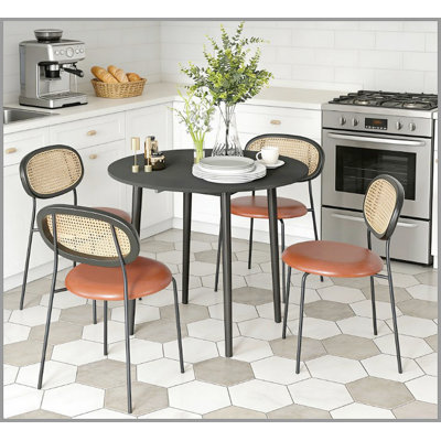 Table de salle à manger ronde, pliante, pour petits espaces