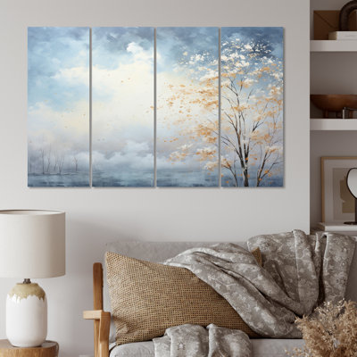 Abigael - impression sur toile de paysages - 4 panneaux