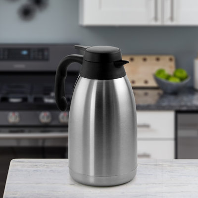 2L Carafe Stainless Steel Thermal 8.5 Cup Coffee Carafe
