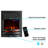 Abbotsford 19'' W Black Electric Fireplace with 5118 BTU