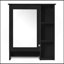 Armoire de toilette 3 en 1, armoire à pharmacie murale de 24 pouces avec tablette réglable et barre de tour, miroir haute définition avec rangement pour meuble-lavabo de salle de bain-2134151496
