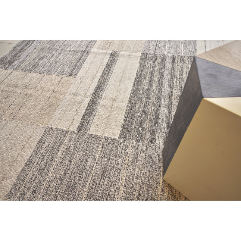 Scandinavian Wool Geometric Area Rug, Rectangle 9' x 12'