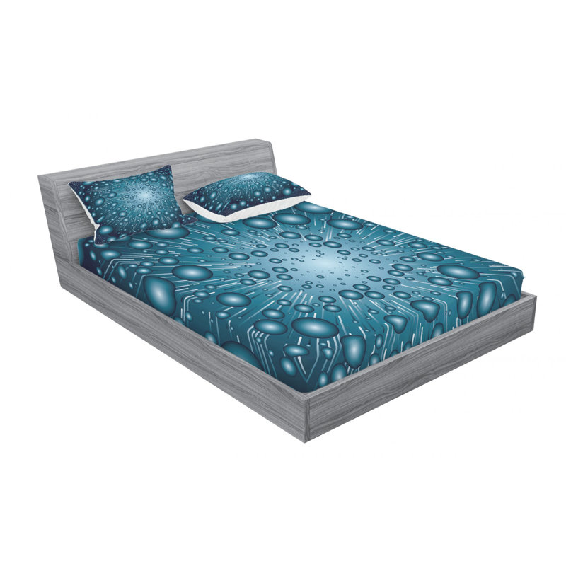Microfiber Sheet Set, Queen Sheet Set with Fitted Sheet