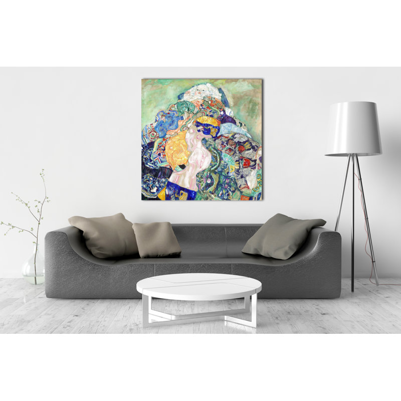 Bébé par Gustav Klimt - Peinture, H 30 po x l 30 po x P 0,125 po, Papier