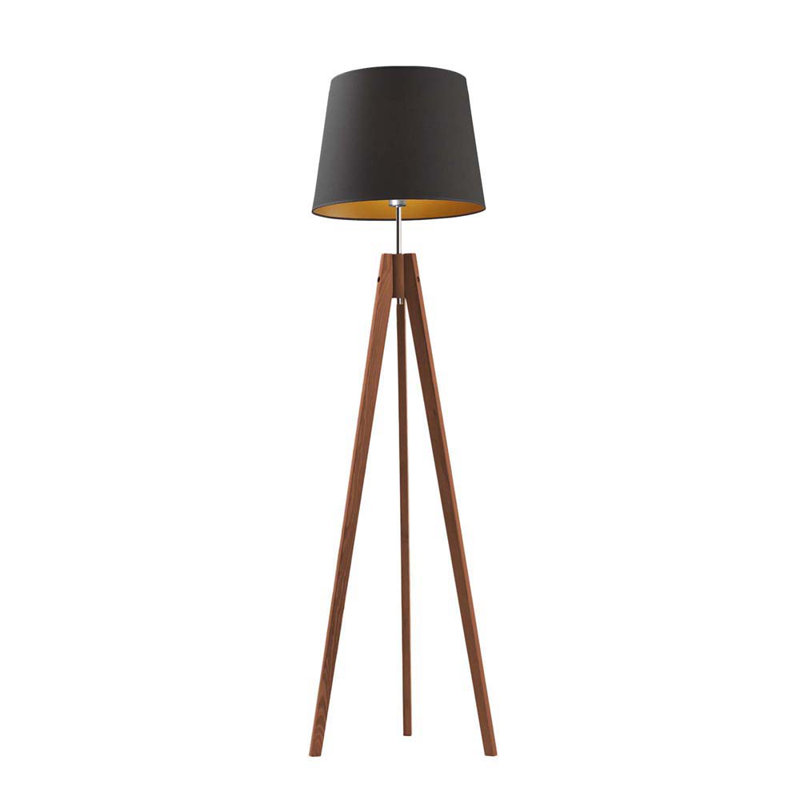 Bert 149 H cm Tripod Floor Lamp, Black, Brown